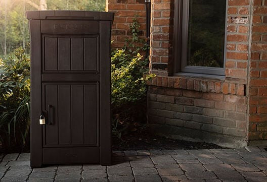 Keter Package Delivery Box Brown Durable Resin
