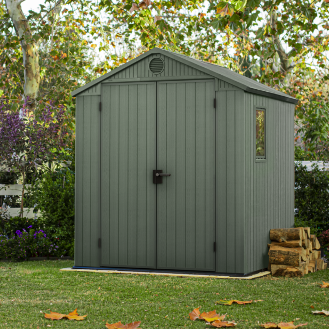Keter Darwin 6x6 ft. Outdoor Storage Shed, Green