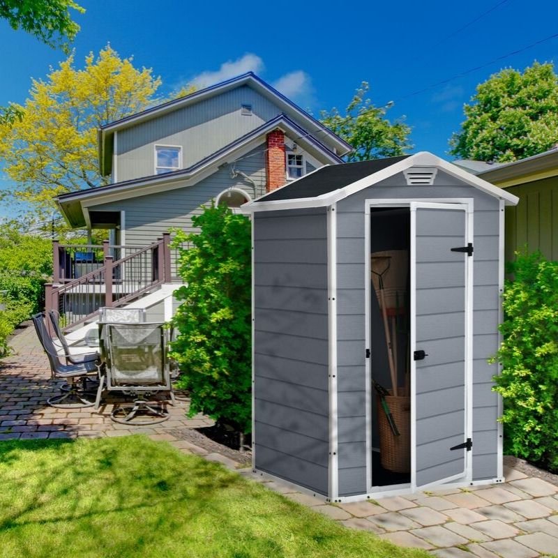 Keter Manor 4x3 ft Outdoor Resin Storage Shed