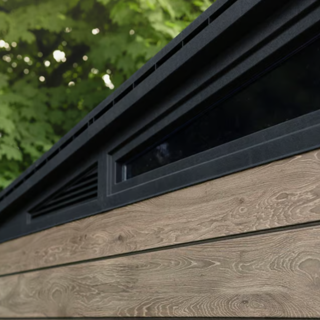 Keter Signature Collection 11x7 ft. Ashwood Resin Outdoor Storage Shed